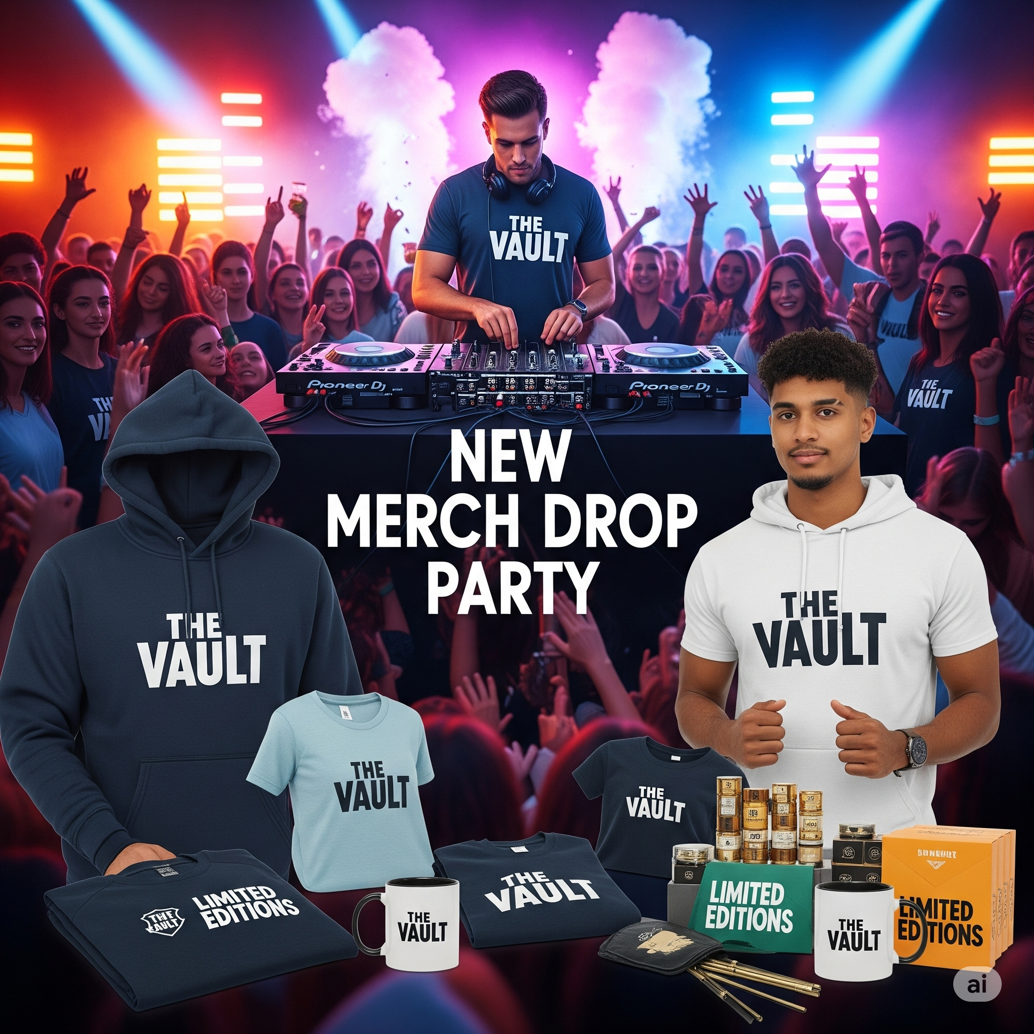 New Merch Drop Party